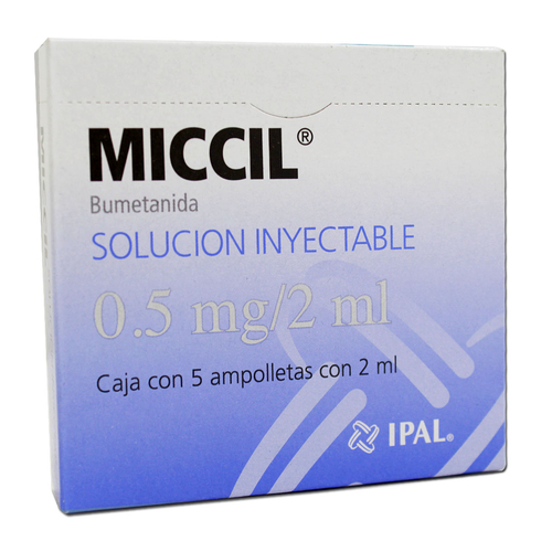 MICCIL 0.5MG X 5 AMPOLLAS INYECTABLE