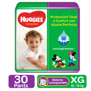 PAÑAL-HUGGIES-PANTS-ACTSEC-XG-X30-AJUSTE-PERFECTO