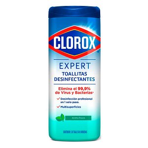 CLOROX-EXPERT-DISPENSADOR-TOALLITAS-DESINFECT-X30