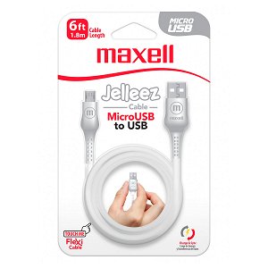 CABLE-JELLEEZ-USB-A-MICRO-USB-6-PIES-BLANCO-MAXELL