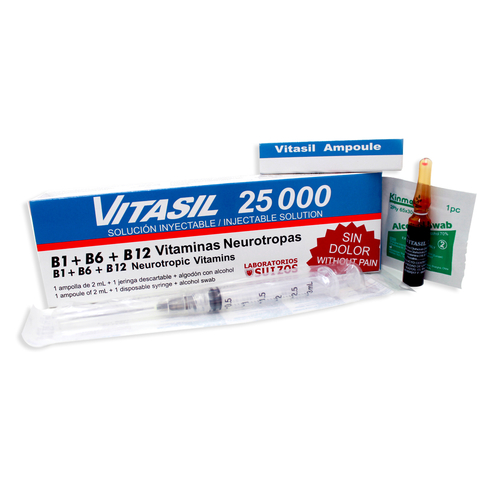 VITASIL INYECTABLE 25,000 (Neurotropas+Complejo B)