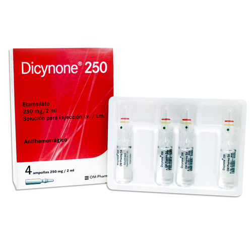 DICYNONE 250MG INYECTABLE X 4 AMPOLLAS 2ML