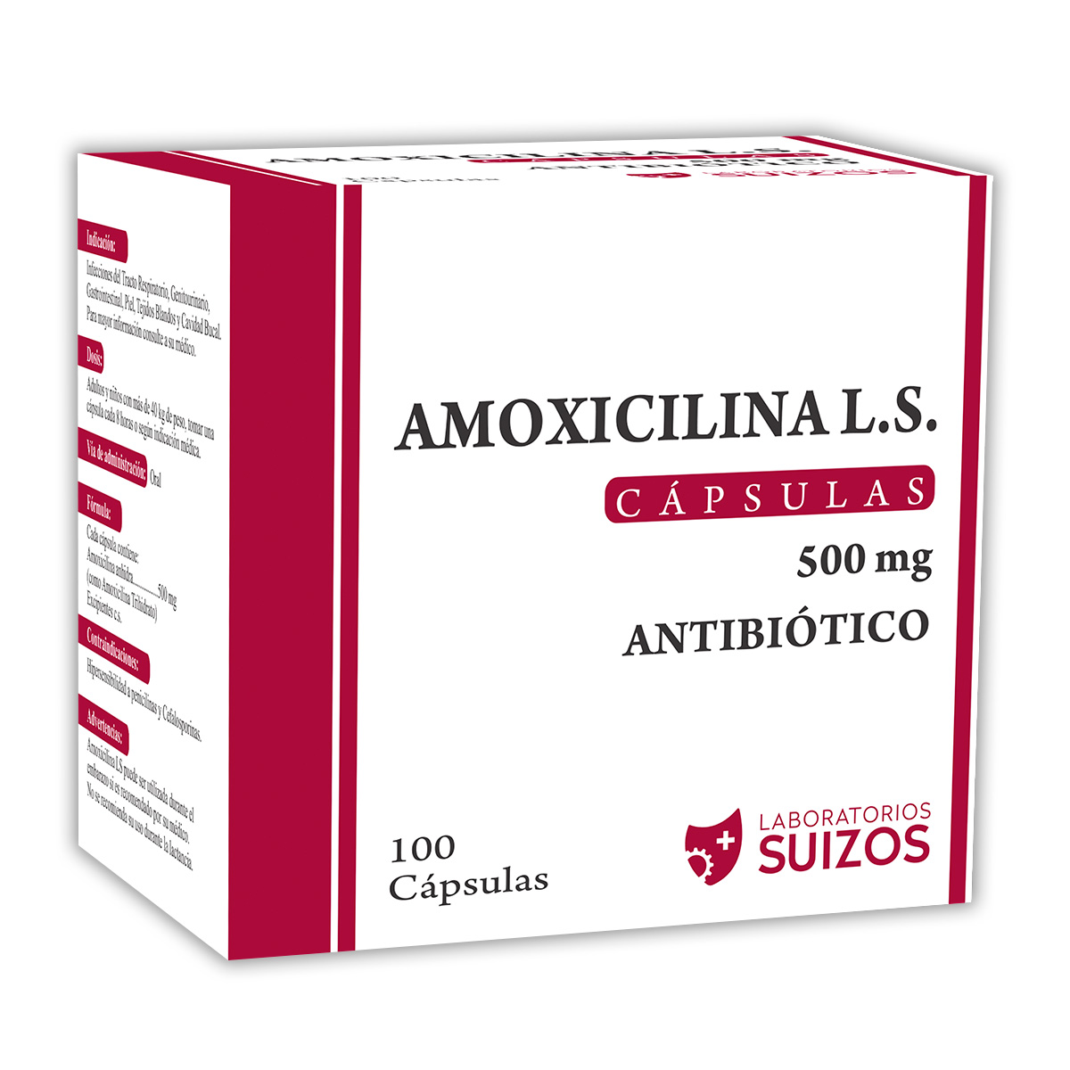 AMOXICILINA L.S. 500MG X 1 CAPSULA