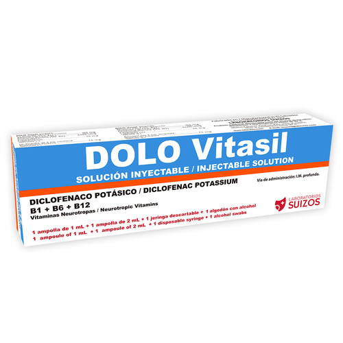 DOLO-VITASIL INYECTABLE (neurotropas+diclofenaco)